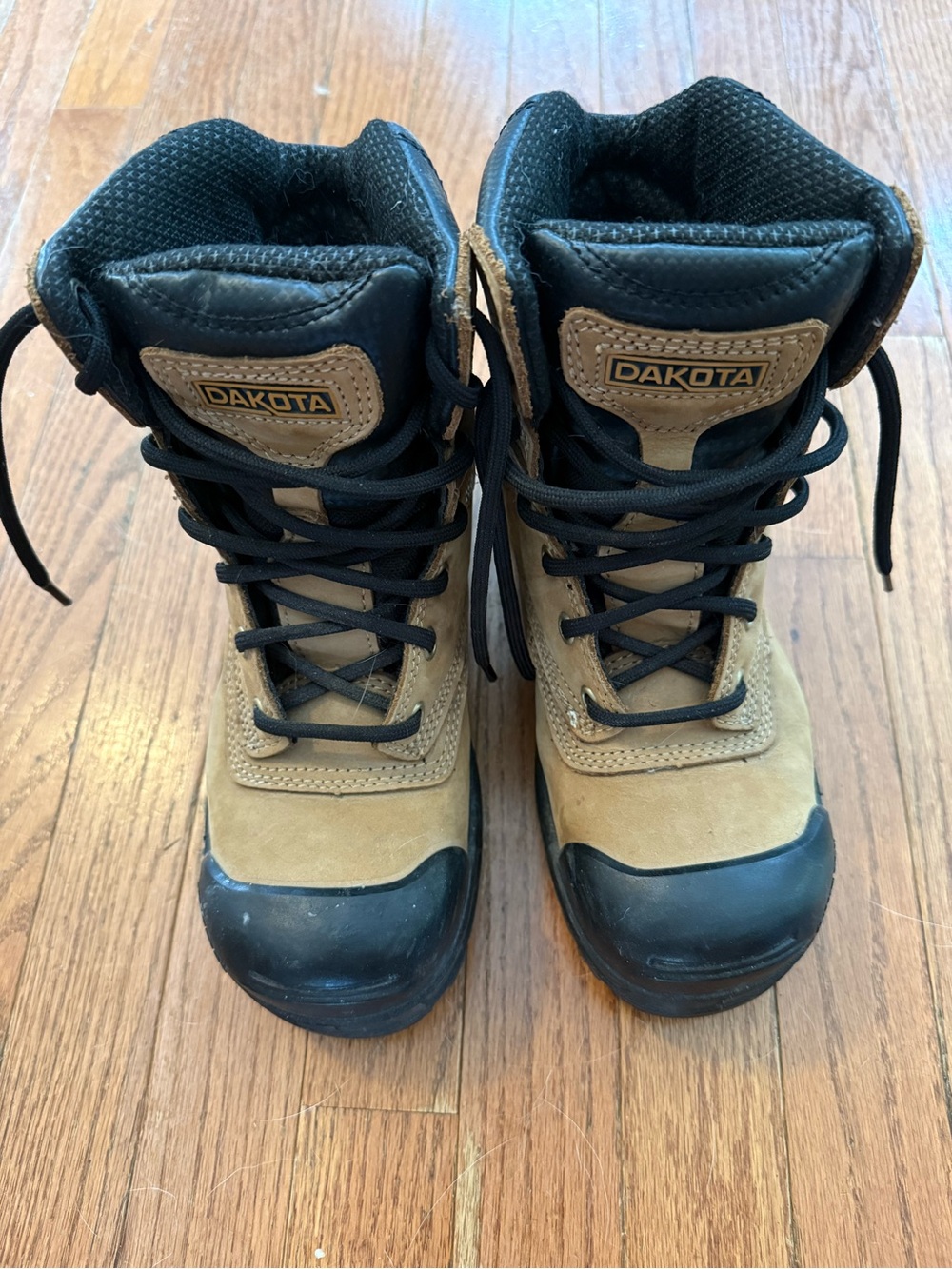 Dakota Tan and Black Steel Toe Work Boots